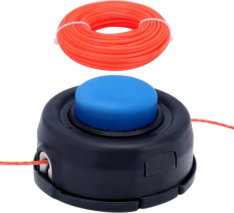 Savior T35 Trimmer Head Fit Husquvarna Weed Eater 123L 128LD 223L 225L 224L 232L 322L 323L 326L 525L Replaces 578446301 String Trimmer Parts Prewound 0.95inch Line 10 * 1.25LH - Image 1